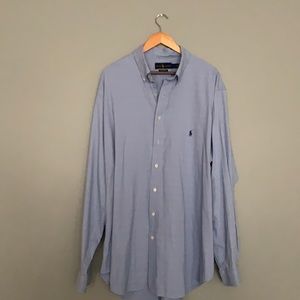 Ralph Lauren Mens Dress Shirt Performance material.